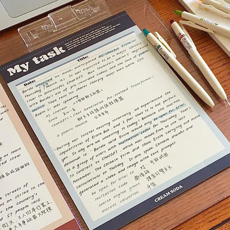 30 Sheets American Style Retro B5 Notebook Student Simple Tearable Notepad Creative Multifunctional Diary Memo Office Supplies