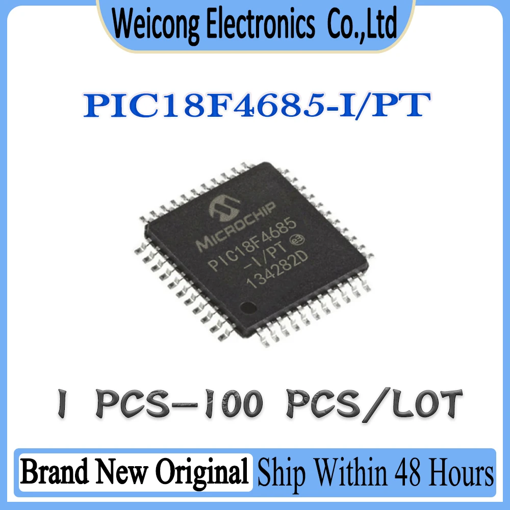 

New Original PIC18F4685 PIC18F4685-I/PT PIC18F4685-I PIC18F PIC18 PIC IC MCU Chip TQFP-44