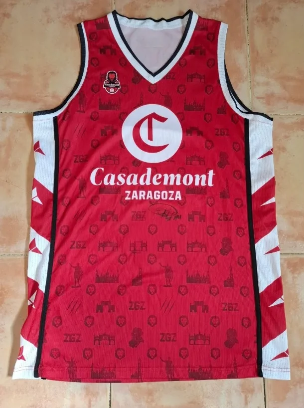 2026 New Hot Zaragoza Basketball Suit, Quick Drying Breathable Sleeveless Shirt, Family Parent-child Outfit