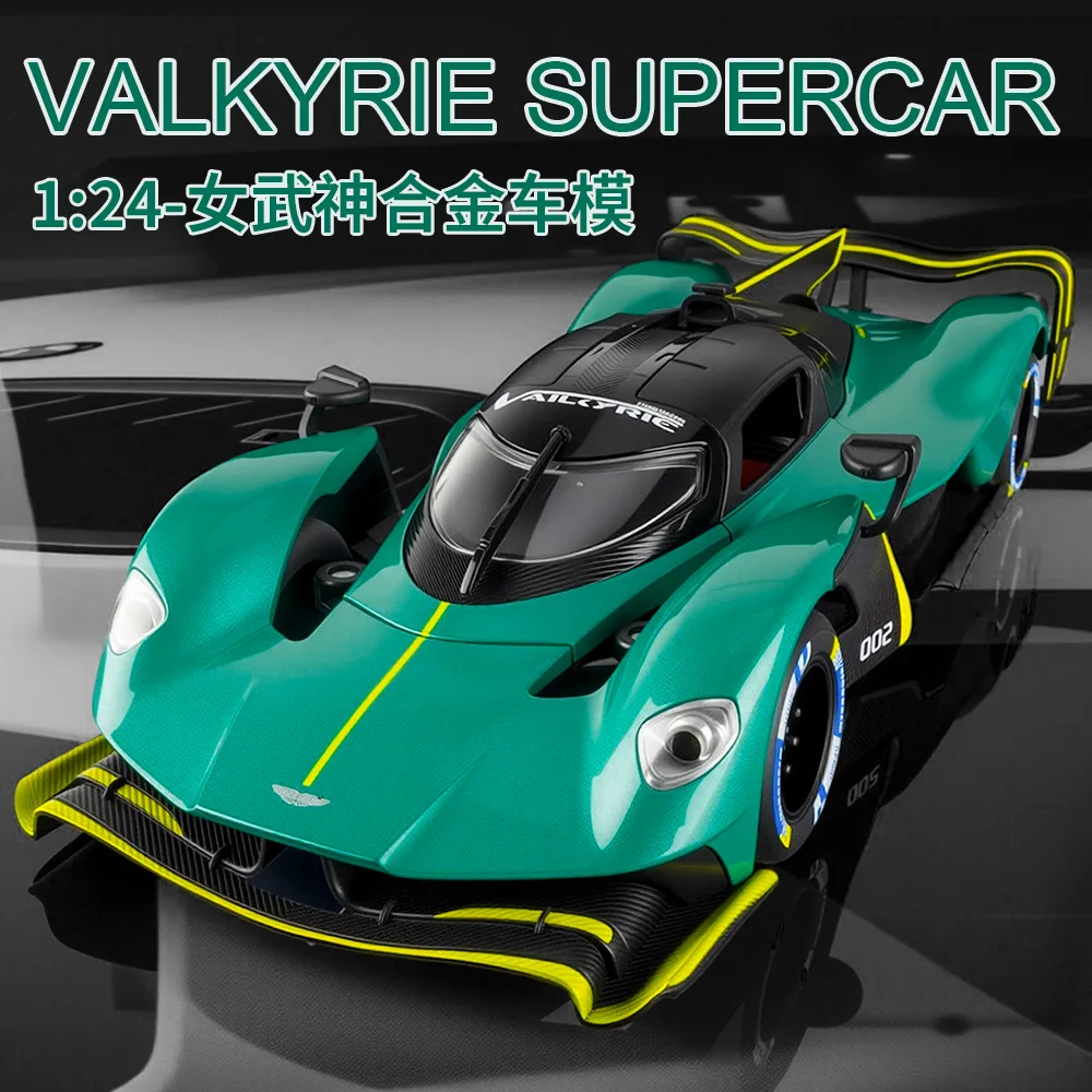 

1:24 Valkyrie Sports Car Alloy Simulation Car Model Collection Ornaments Souvenirs Diecast Children Toys Gift