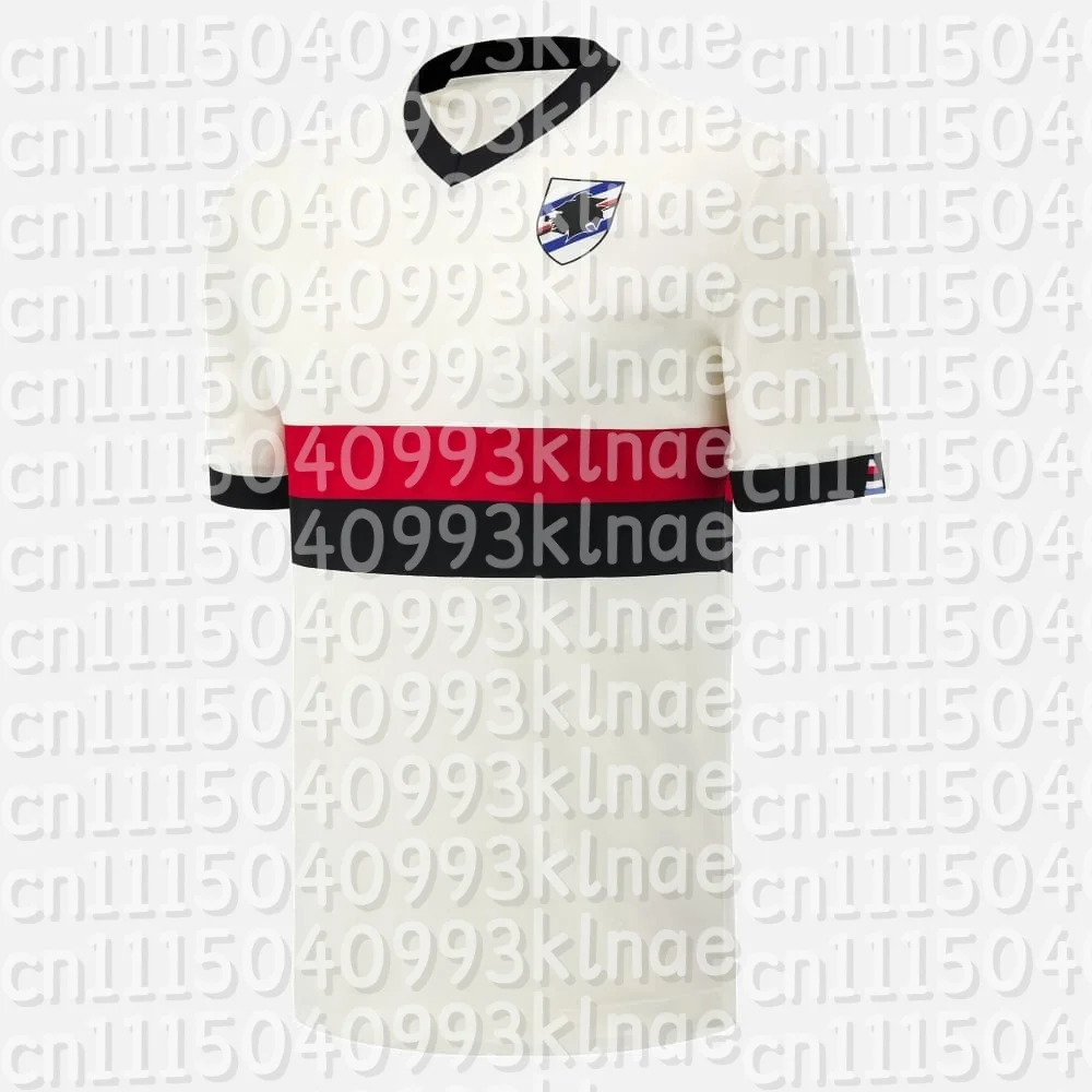 2026-27 Neue Sampdoria-Style Familien-Fußballtrikots, Sommer-Freizeit-Kurzarm-Fußball-T-Shirt, Damen- und Kinderkleidung – Detail 1