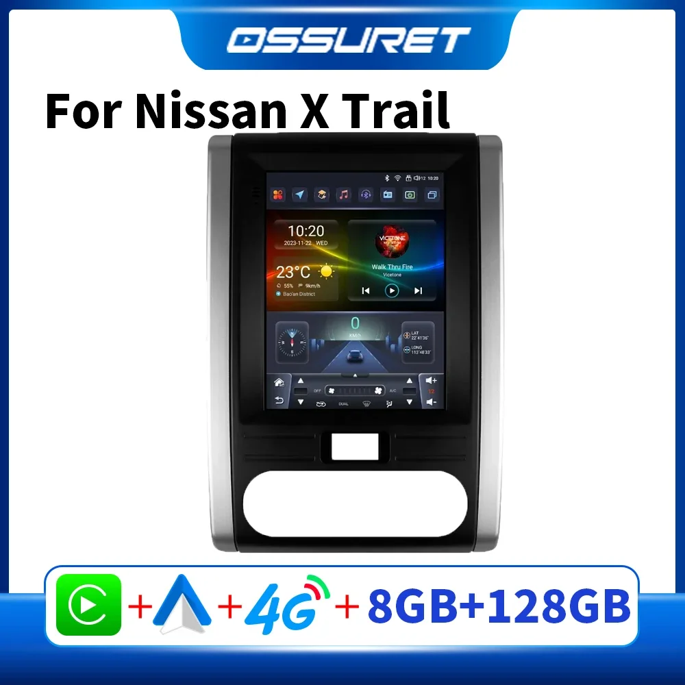 

Android Car Radio for Nissan X - Trail X Trail 2 T31 2007 - 2015 for Tesla Style Screen Multimedia GPS Android Auto Audio Player