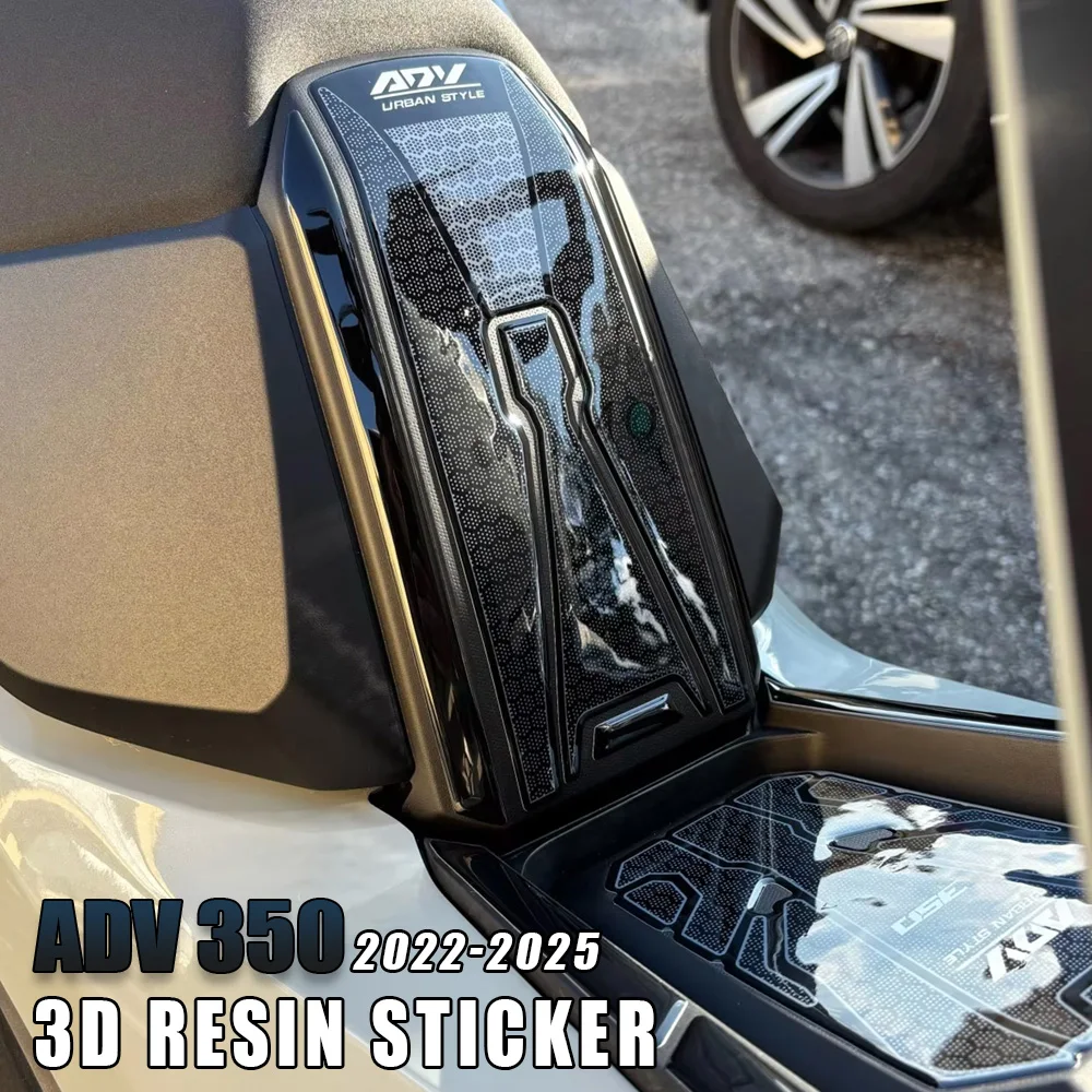 

For ADV350 2025 2024 2023 2025 ADV 350 Tank Pad Protector Motorcycle Fuel Tank Decoration 3D Resin Sticker Kit