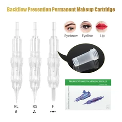 Biomaser Permanent Makeup Needle Anti Backflow Eyebrow Tattoo Needles Cartridge 0.18MM 1R,3RL,3RS,5RL