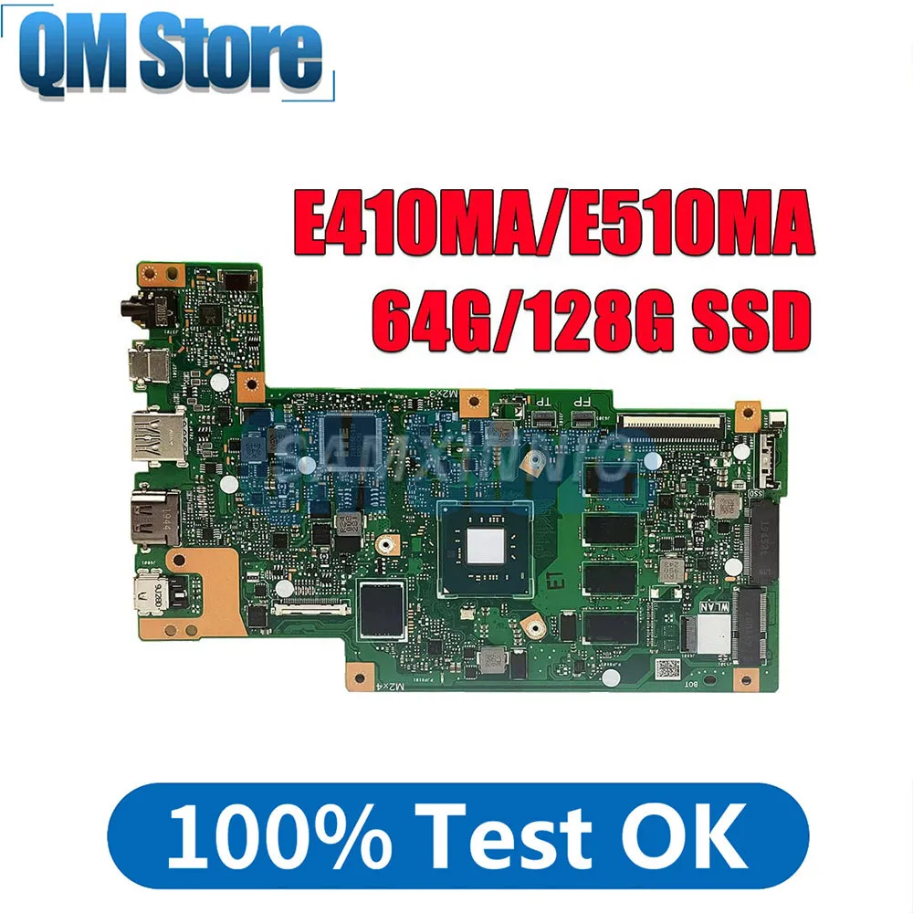 

SAMXINNO For ASUS E410MA E410MAB E410M E510MA E510MAB R429M F414MA Laptop Motherboard N4020 N5000 N5030 4G/8G RAM 64G/128G SSD