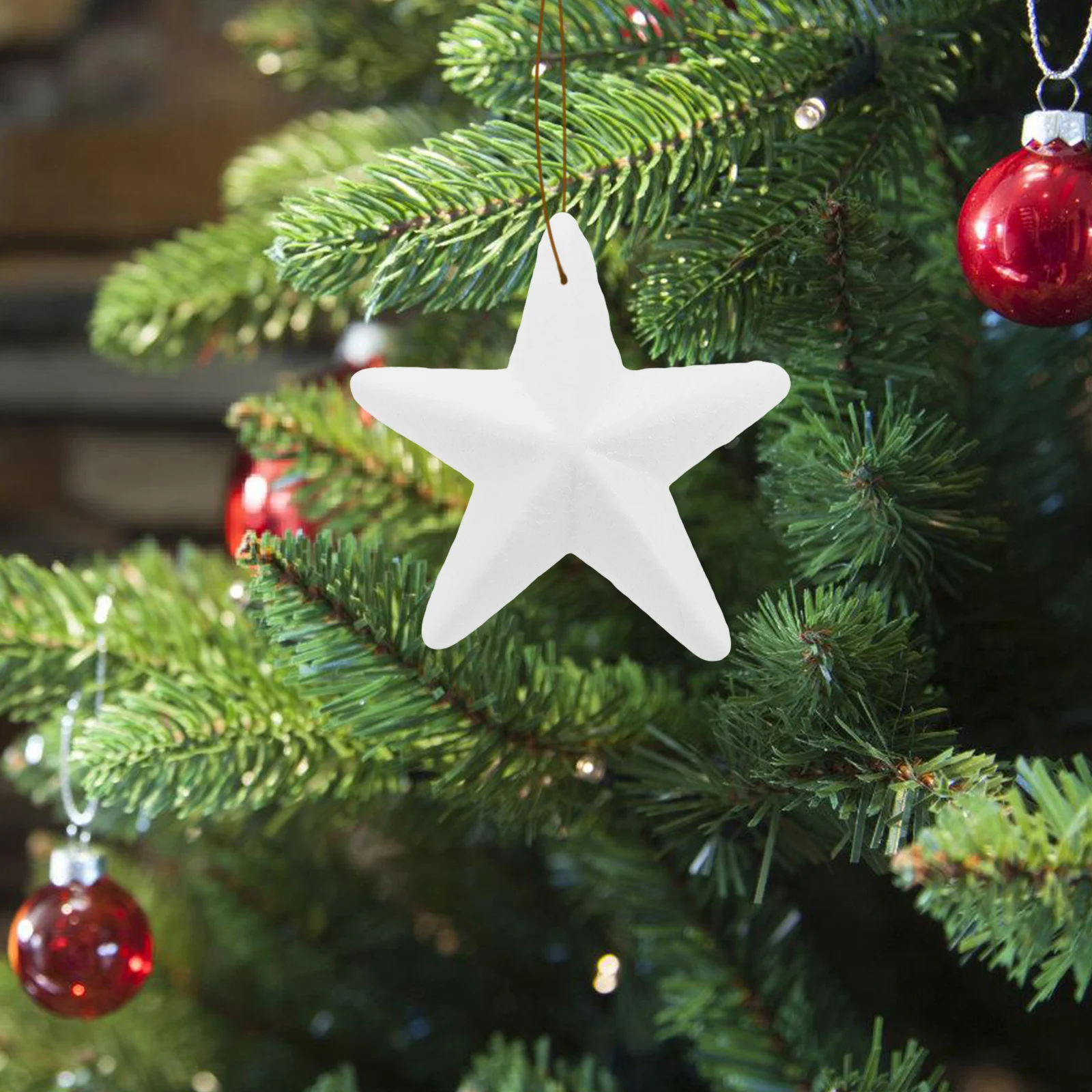

20 Pcs Shape Decorations Durable Foam Wedding Xmas Party Homes Christmas Tree Stars Craft Supplies Tree naments Holiday