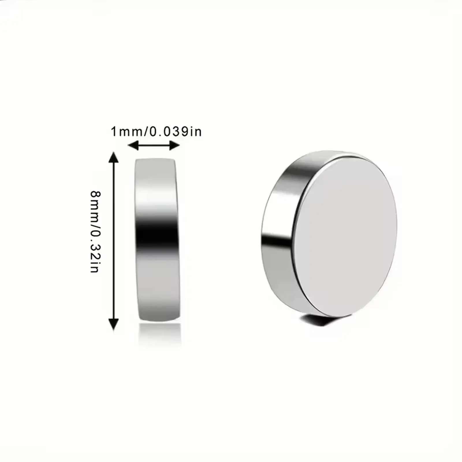 50/100/200 Pcs Mini round Magnets 8x1mm Small Strong Magnets for Whiteboard Extra Strong DIY Refrigerator Magnets