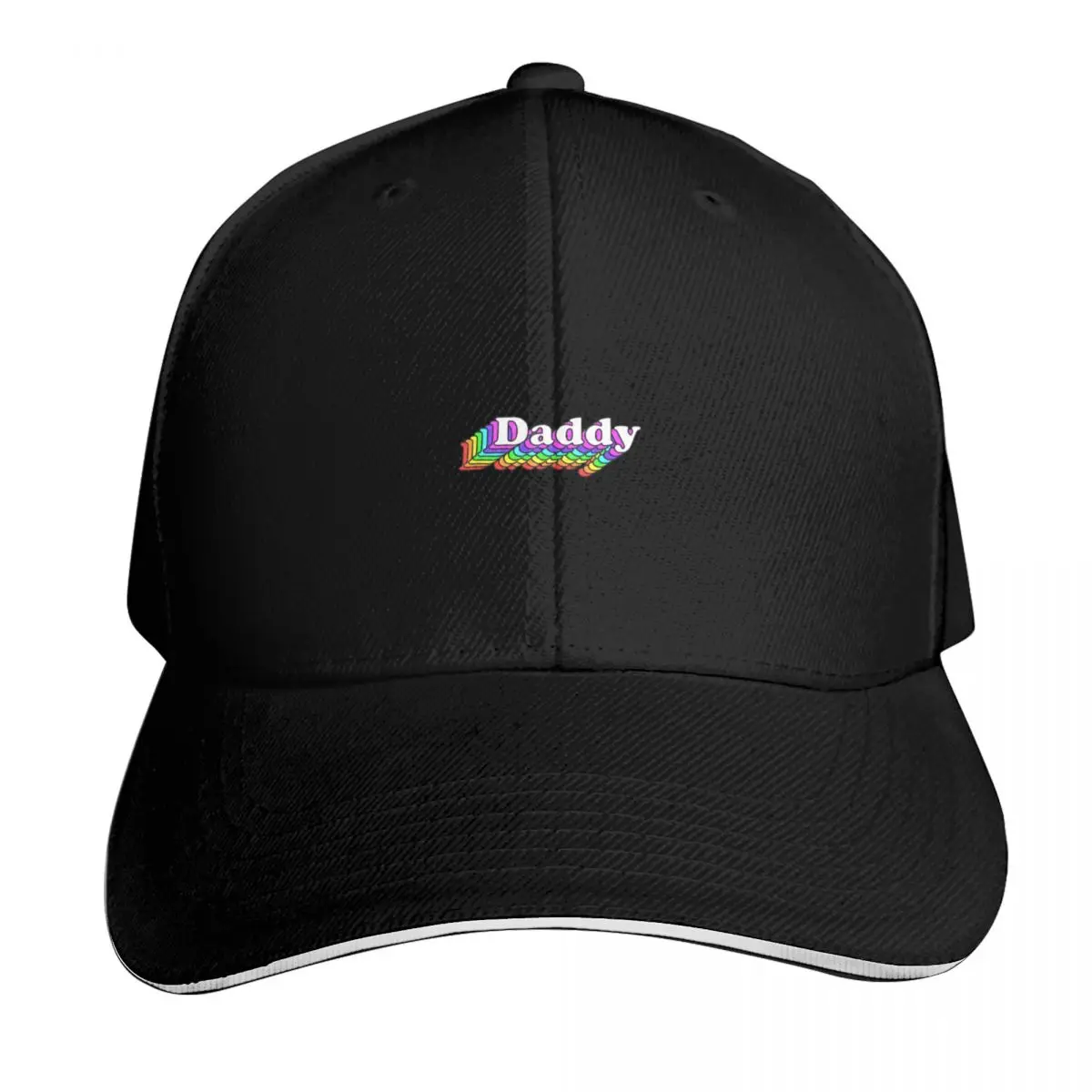 Daddy Gay Daddy Bear Retro LGBT Rainbow LGBTQ Pride Baseball Cap Vintage Retro Embroidered Lightweight Packable Gift for Him Her