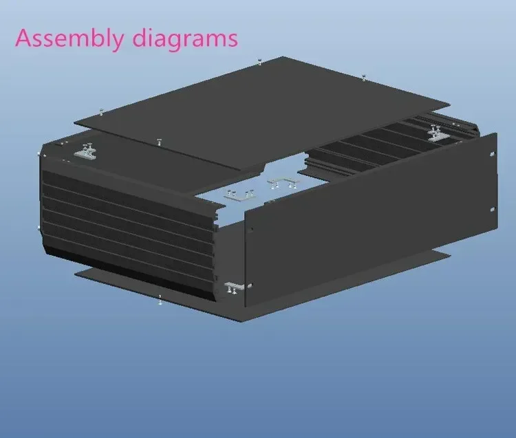 

Размер корпуса «сделай сам», 482*132*320 мм, 19-дюймовый алюминиевый корпус 3U/шасси для инструментов/корпус усилителя/корпус/корпус/коробка «сделай сам»