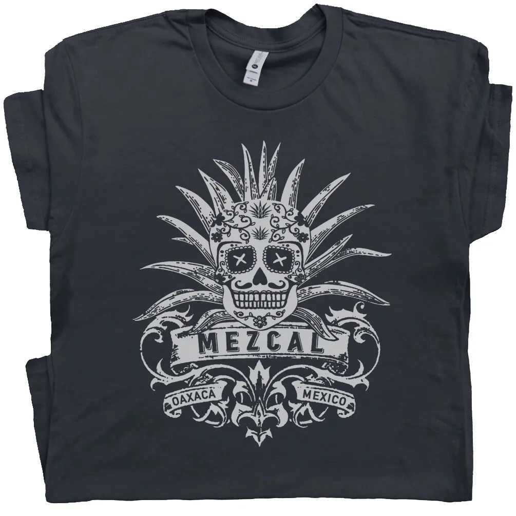Camiseta de Mezcal Vintage con Diseño de Calavera de Azúcar, Tequila, Jose, Esqueleto, Cuervo, México, para Hombre y Mujer