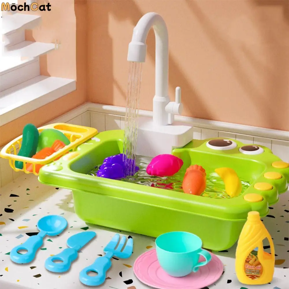 Pretend Play Kitchen Sink Toy Universal Rotatable Faucet Replacement Toy Gift Simulation Sink Faucet Play Tap Household
