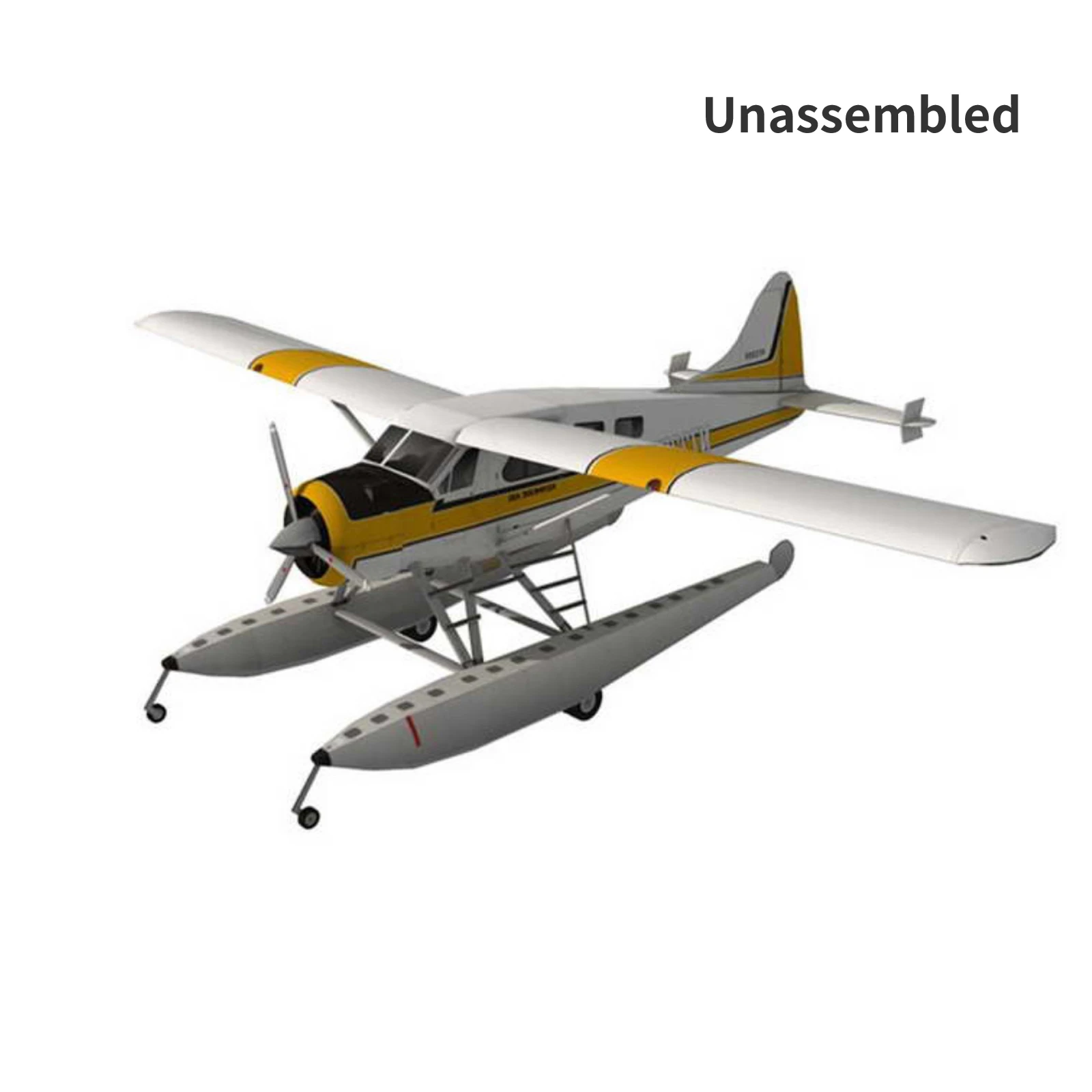 

1:32 DHC-2 Beaver Float Seaplane 3D Plane Paper Model Aircraft Unassembled Handmade Educational DIY Airplane Kits