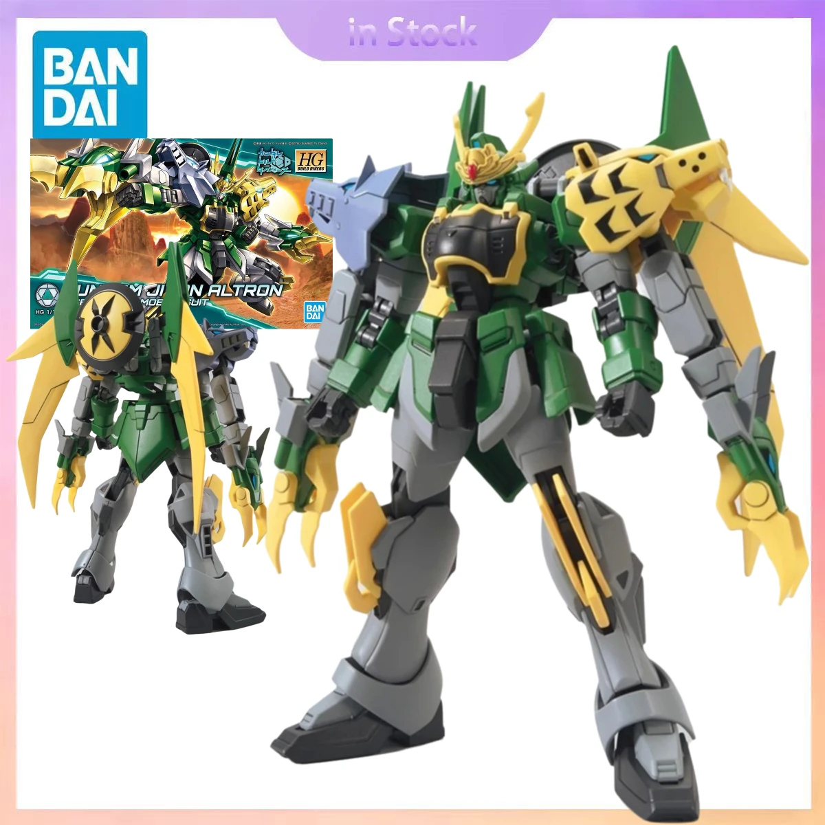 

Original Bandai Genuine Gundam Jiyan Altron Tigerwolf's Mobile Suit HGBD 1/144 Gundam Anime Collection Action Figure Model Kits