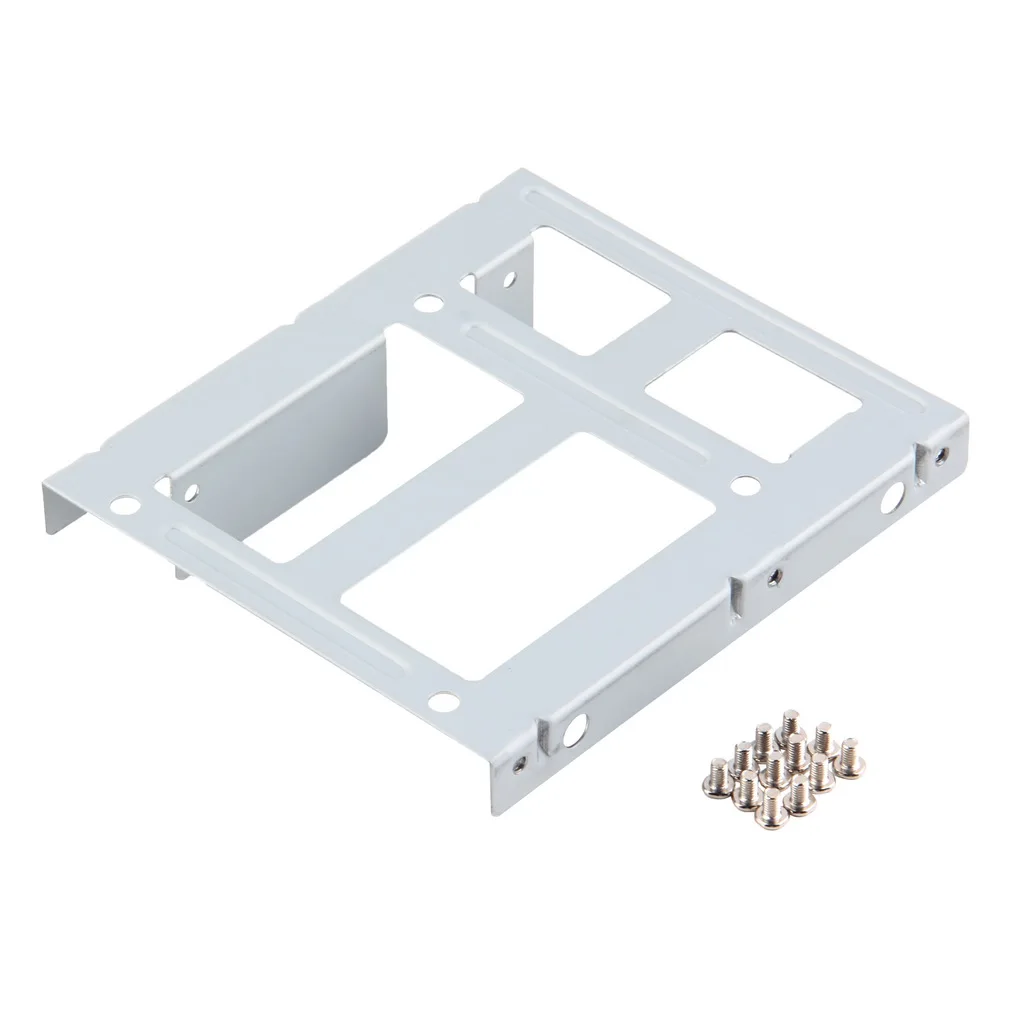 

1PC 2-bay 2.5\" SSD HDD Hard Disk to 3.5\" Drive Bay Converter Adapter Rack Bracket Cable Adapter Stock TB21600 Dropshipping