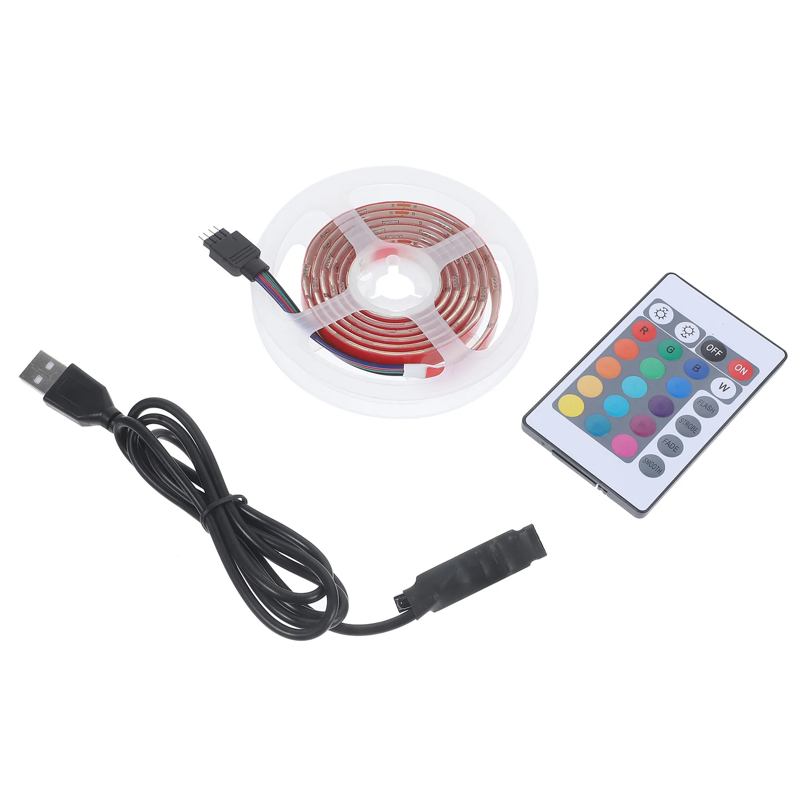 5 فولت Rgb LED قطاع ضوء مصلحة الارصاد الجوية 5050 30 المصابيح أضواء الشريط المرن سهلة التركيب داخلي في الهواء الطلق الطرف الديكور مقاوم للماء Ir عن بعد