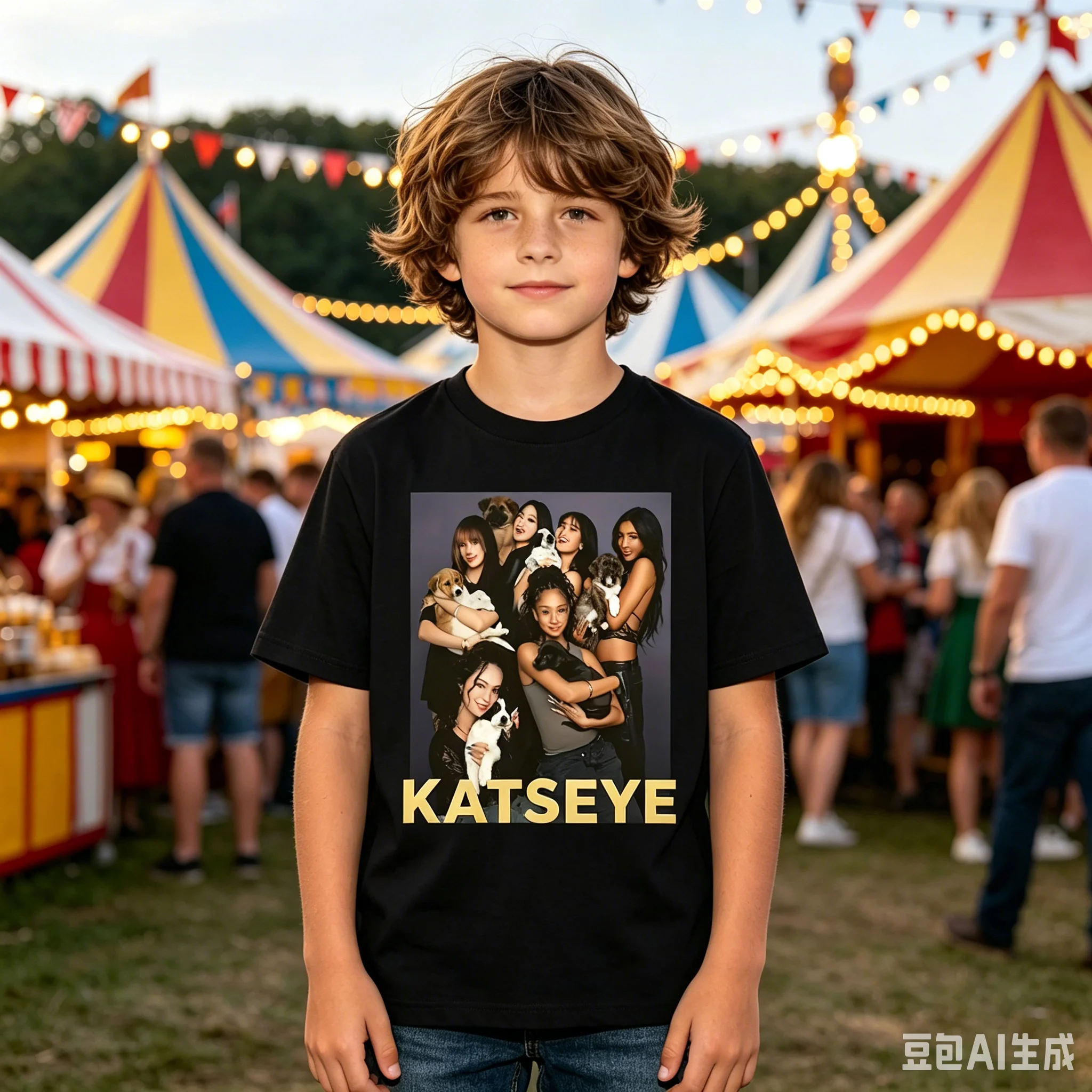 1pc KATSEYE Girl Group Portrait Graphi 2026 Tour Cotton T shirt Unisex Men Women Kids Summer Streetwear Casual Short Sleeve Tops