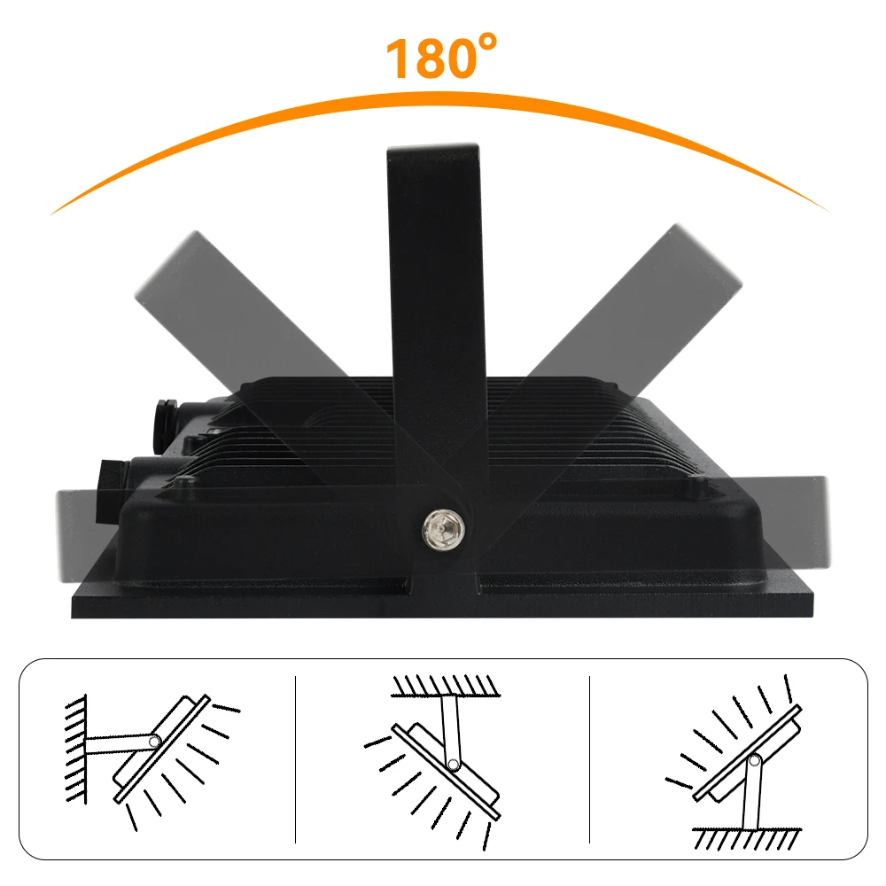 LED Flutlicht Strahler AC220V 100W 50W IP66 Wasserdichte LED Schwarz Shell Garten Straße Tor Wand Flutlichter