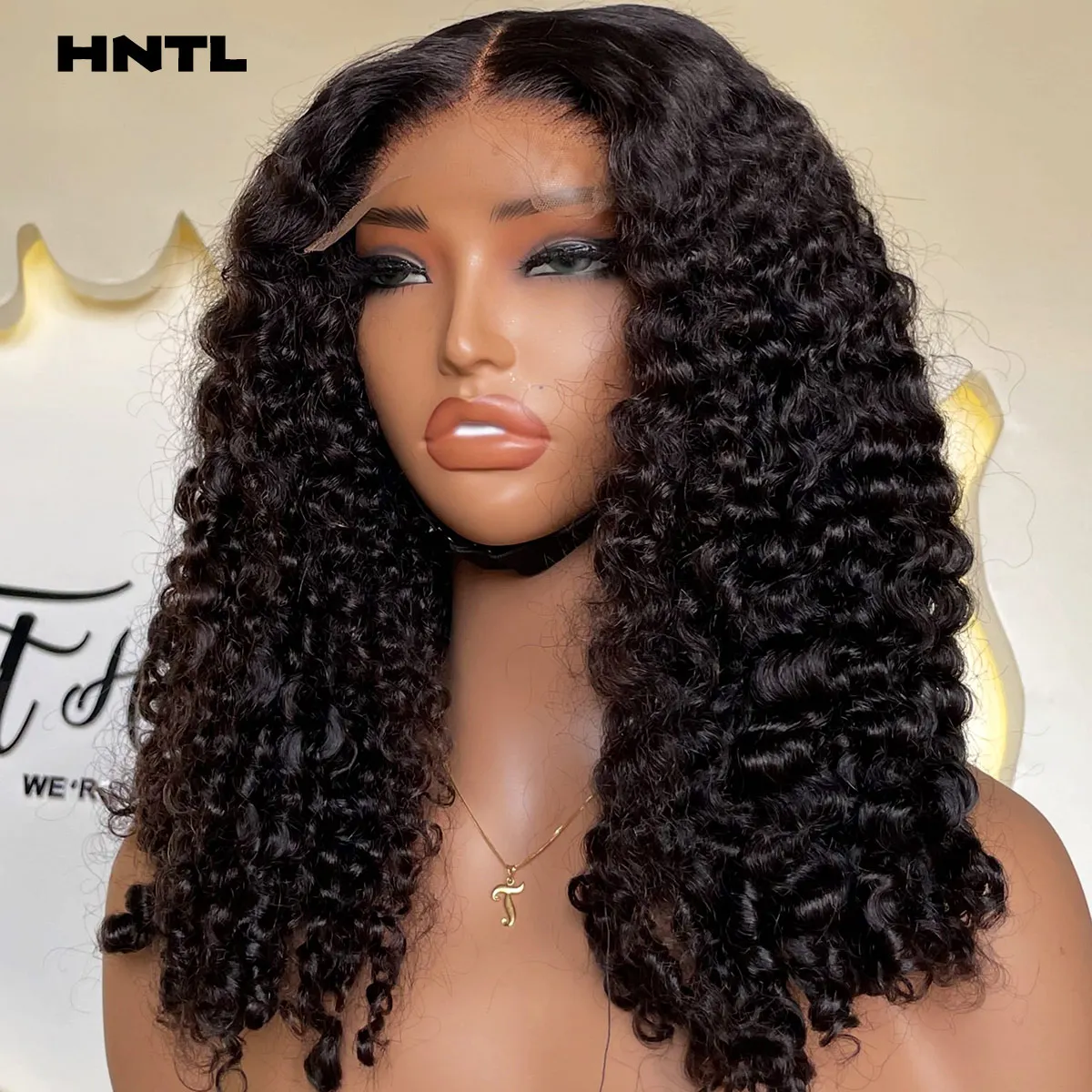 Super Double Drawn Pixie Curls 5by5 Lace Closure Wig 100% Human Hair 13x6 13x4 HD Lace Front Jerry Curly Glueless Wig Wear & Go