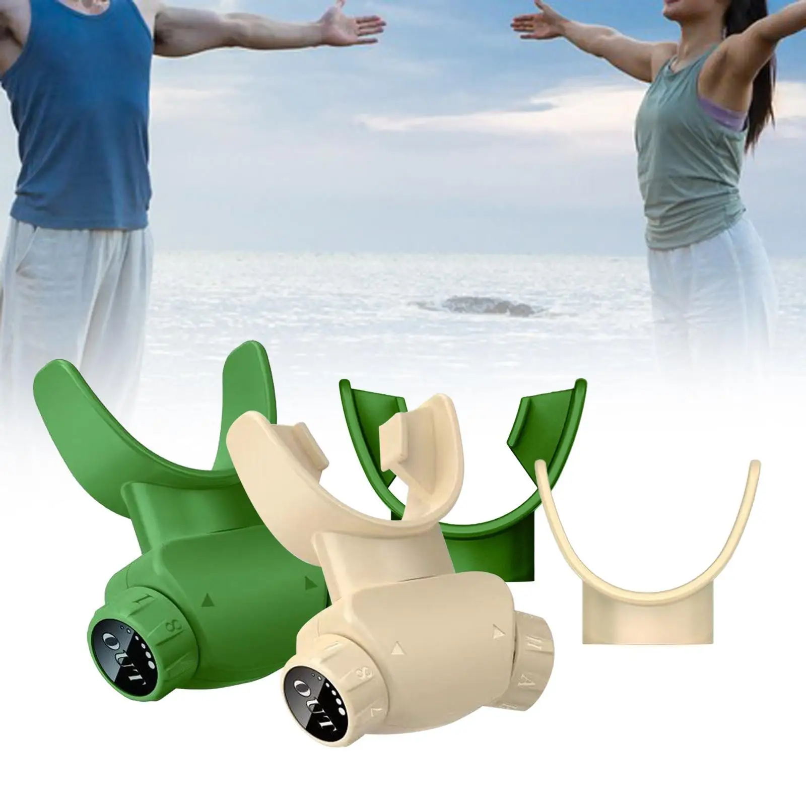 

Breathing Exerciser Fitness Breathing Training with Resistance Adjustable
