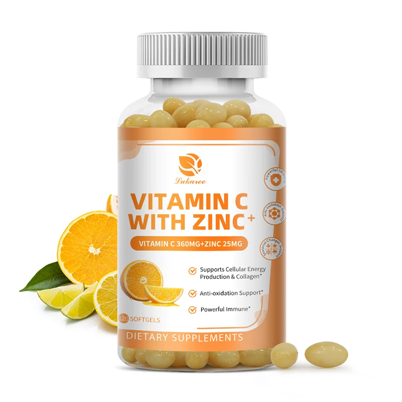 

Цинковая капсула Lukaree с энергетическими клетками с витамином С и производством коллагена Имунная система Здоровье Красота Здоровье Здоровье кожи и суставов