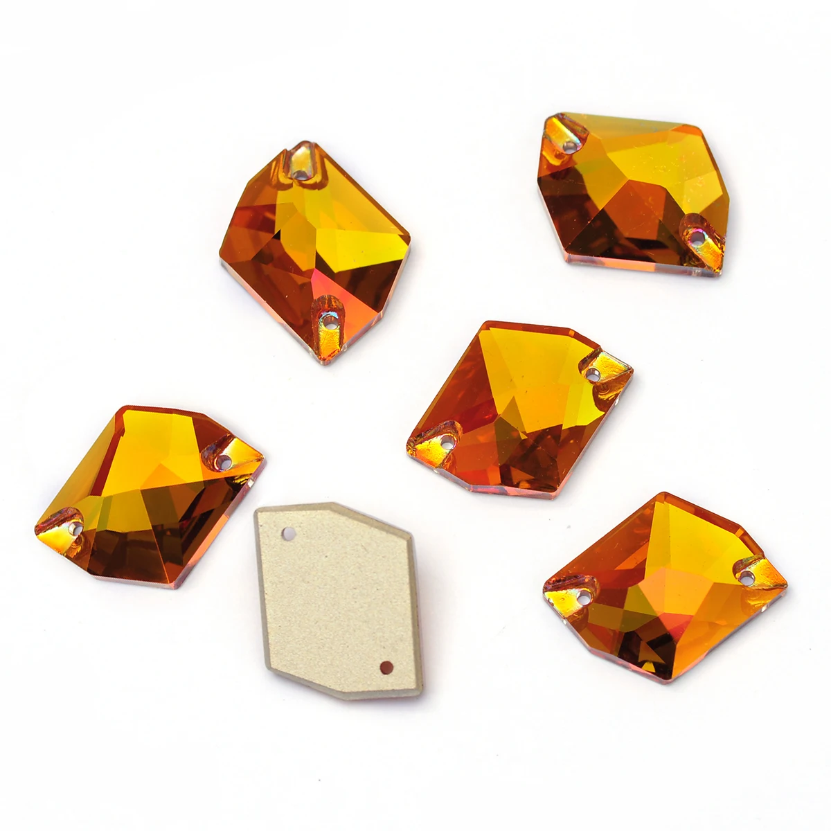 Pubrilex Cosmic Shape Aufnähbare Strasssteine aus K9-Glas mit abgeschrägten Kanten für Kleidung und Schmuckdekoration – Detail 16