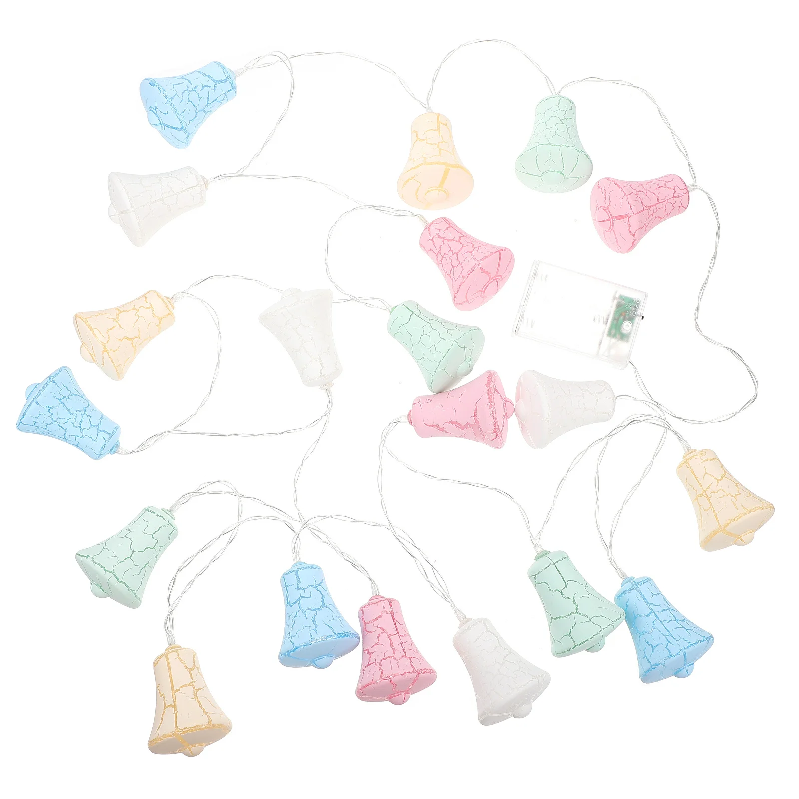 1 مجموعة LED الكراك نمط جرس سلسلة مصباح الإبداعية الزخرفية جرس سلسلة ضوء للحفلات في الهواء الطلق المشهد ضوء ديكور #6