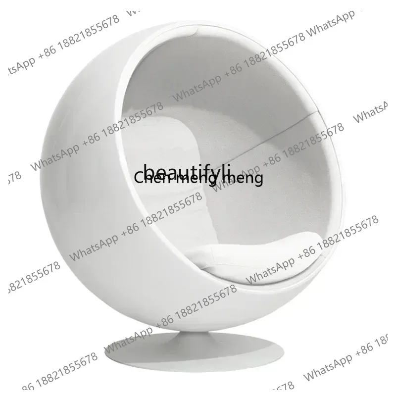 LHY26 ss new Semicircle FRP Lazy Massage Armchair Egg Shell Ball Seat Single Bubble Sofa Transparent Glider Furniture ss 8617