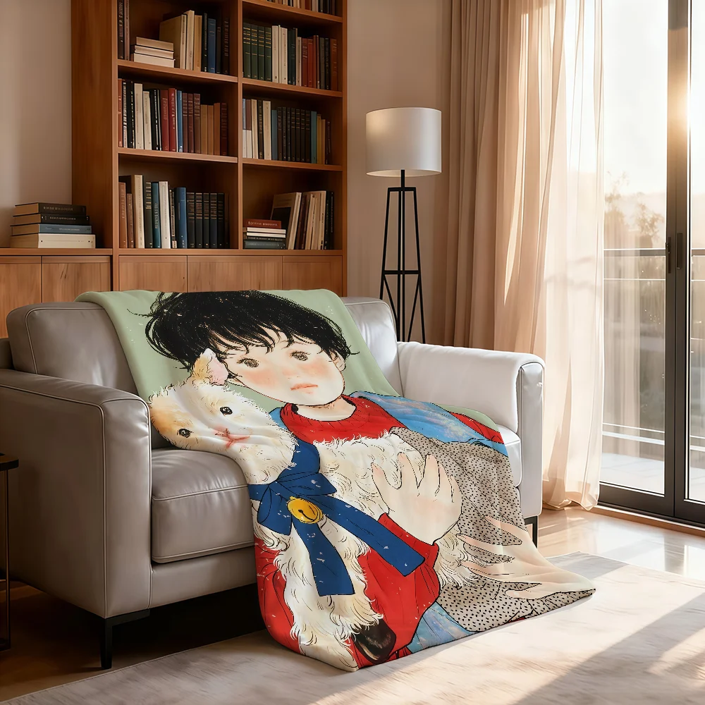 Energetic Interesting Y-Yoovora-A Blanket For Soft Throw Blanket for Picnic Bed Sofa Home Bedroom Cozy Warm Comfortable