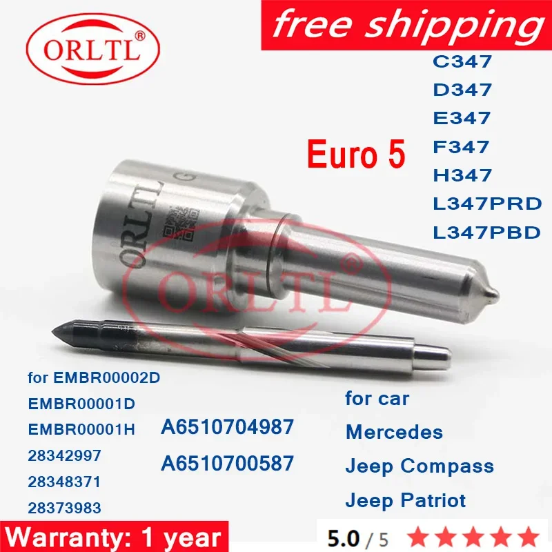 

H347 G374 L347PRD Euro 5 Common Rail Nozzle For Mercedes EMBR00002D EMBR00001D EMBR00001H 28577599 A6510704987 A6510700587