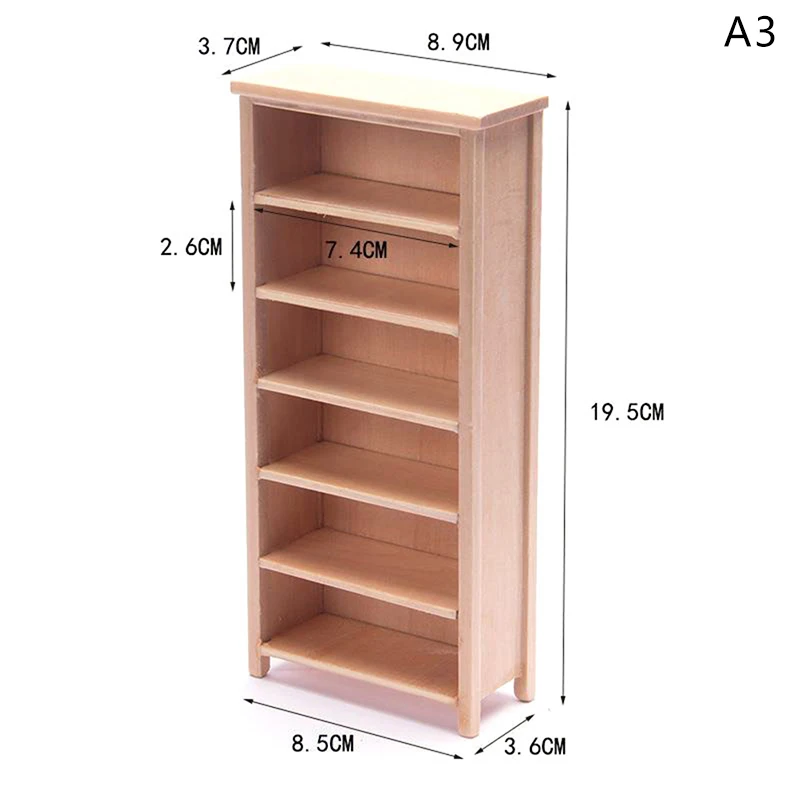 Odoria Maison de Poupée Bibliothèque Miniature: 1/12 Échelle Étagère à Livre Salon Bureau Moderne - Mini Armoire Mural Meuble Bois Marron Odoria Maison de Poupée Bibliothèque Miniature: 1/12 Échelle Étagère à Livre Salon Bureau Moderne - Mini Armoire Mural Meuble Bois Marron