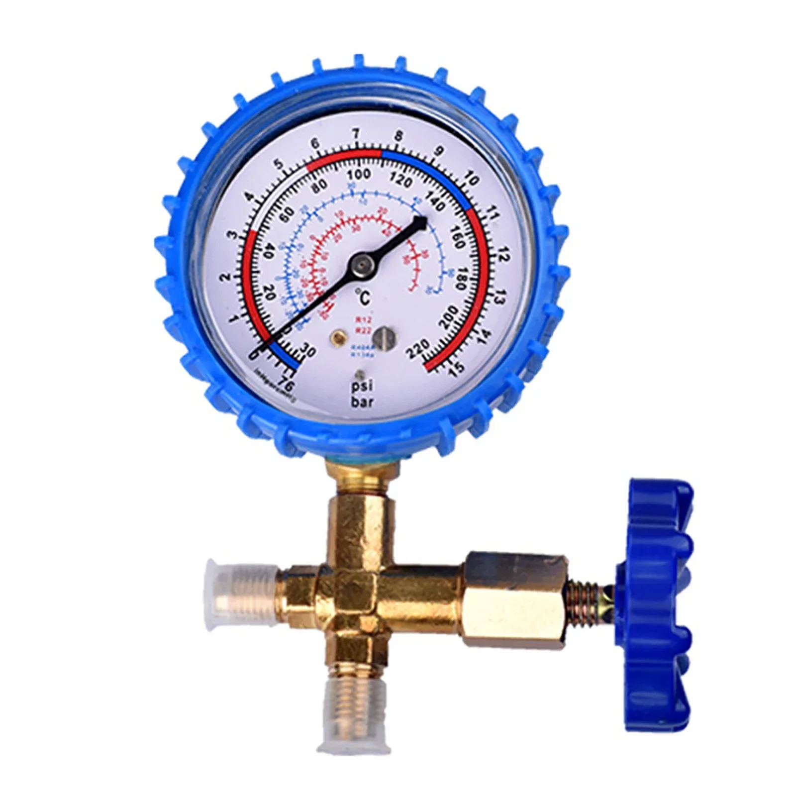 High And Low Pressure Single Gauge Valve Air Conditioner Fridge Pressure Gauge Professional Air Conditioning Recharge Pressure