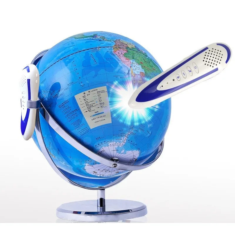 Intelligent voice point reading globe large high definition ornament for primary school students y