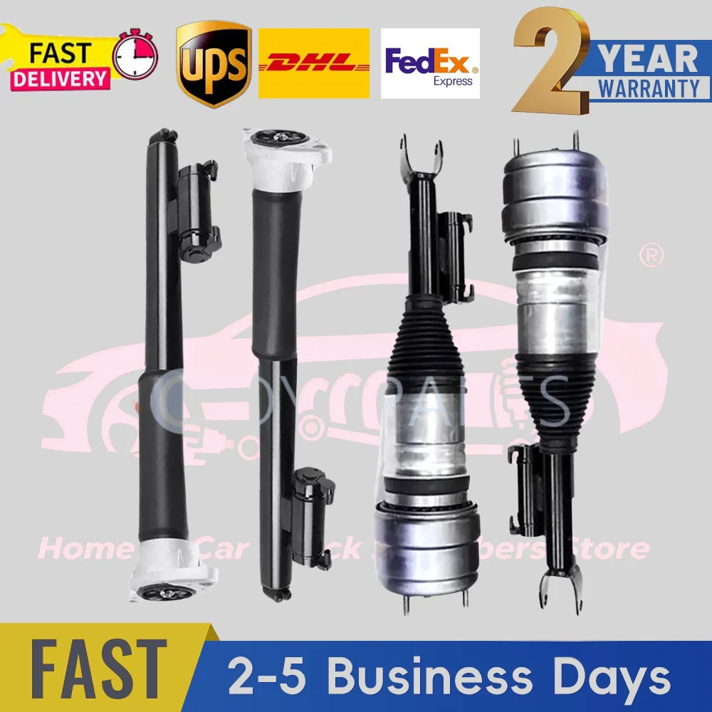 

4 pieces Front Rear Air Suspension Shock Struts For Mercedes E-Class W213 E200 E250 E300 E350 E400 E450 RWD 2016-2022 2133202138