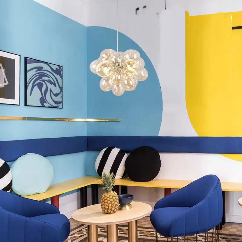 الملونة تصميم جديد ماجيك فول قلادة ضوء الشمال موضة غرفة المعيشة غرفة نوم كرة فقاعات زجاجية الخفيفة #3