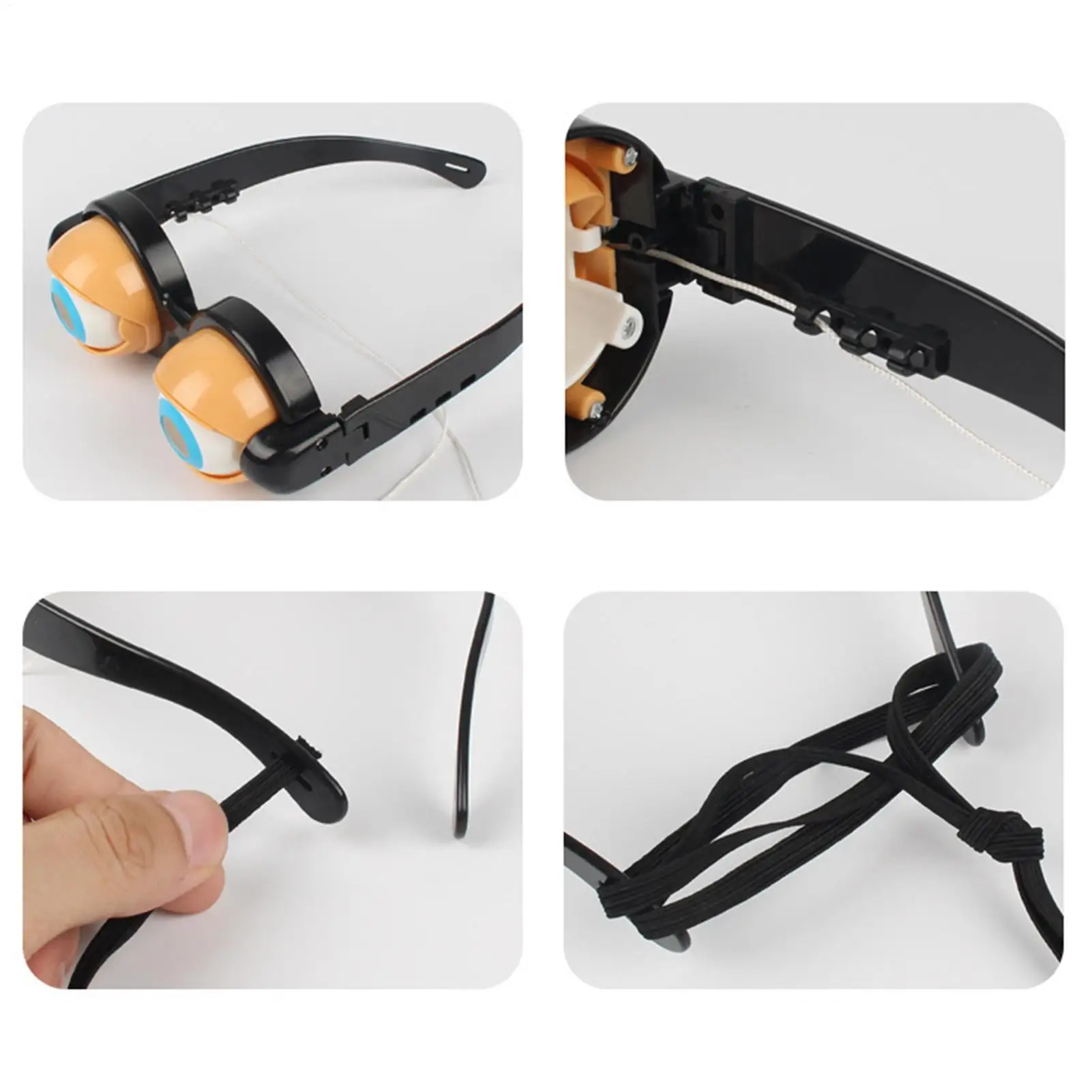 Occhiali divertenti Lampeggiante Scherzo Roba Giocattoli Scuotendo gli occhi Occhiali da sole Gag Puntelli per bambini Ragazzi Adolescenti Festa Vacanza Photo Booth Costume