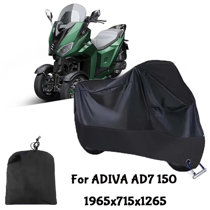 Motorcycle Full Covers For ADIVA AD7 150 Car Outdoors Sun Protection Dust No Ear Thickened Oxford Clothcover Accessories