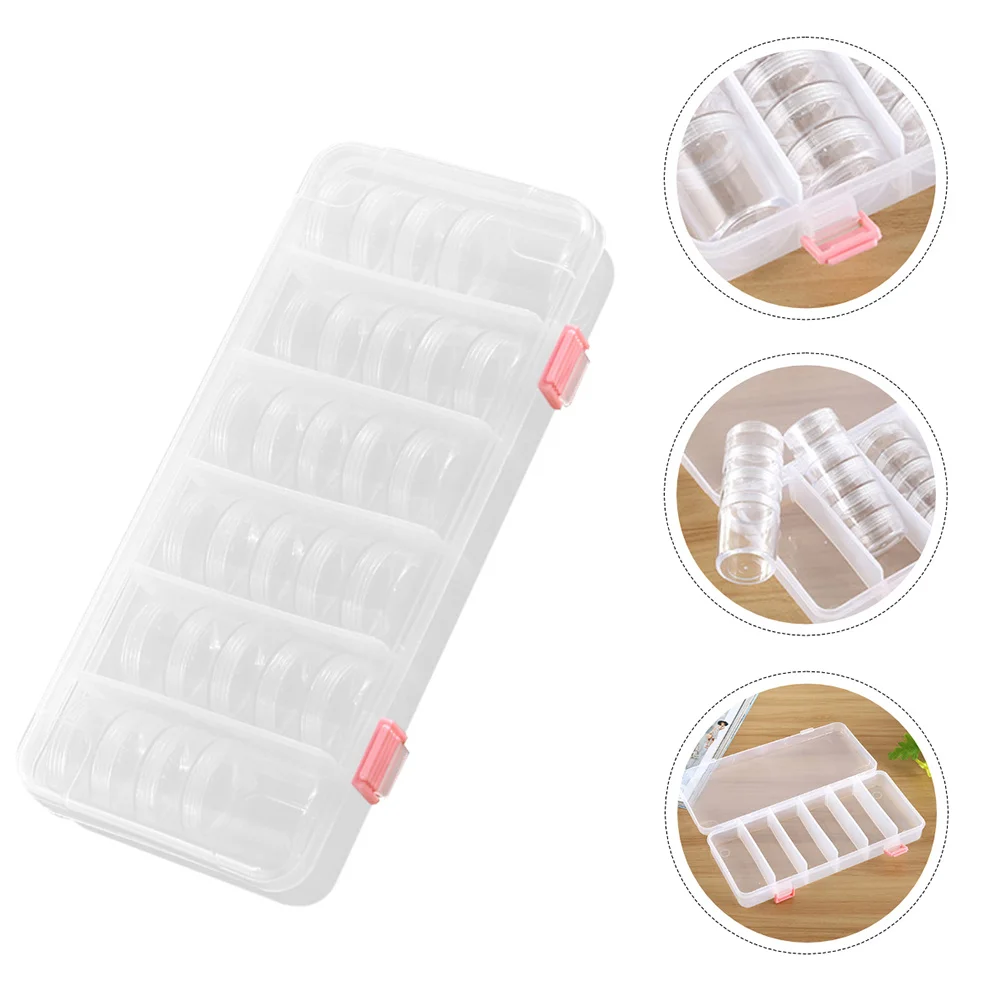 

Ящик для инструментов для дизайна ногтей, прозрачная шкатулка для драгоценностей, хранение сережек, 28 бутылок, настольный органайзер, чехол для хранения в домашнем офисе, контейнер