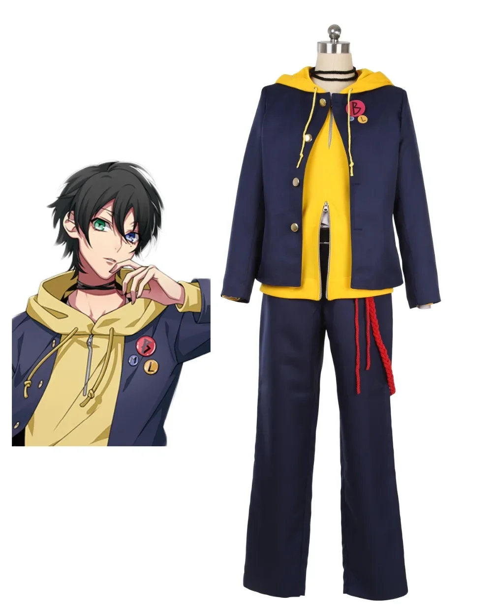 DRB HYPNOSISMIC Hypnosis MIC Saburo Yamada Cosplay Costume Full Set Custom Made