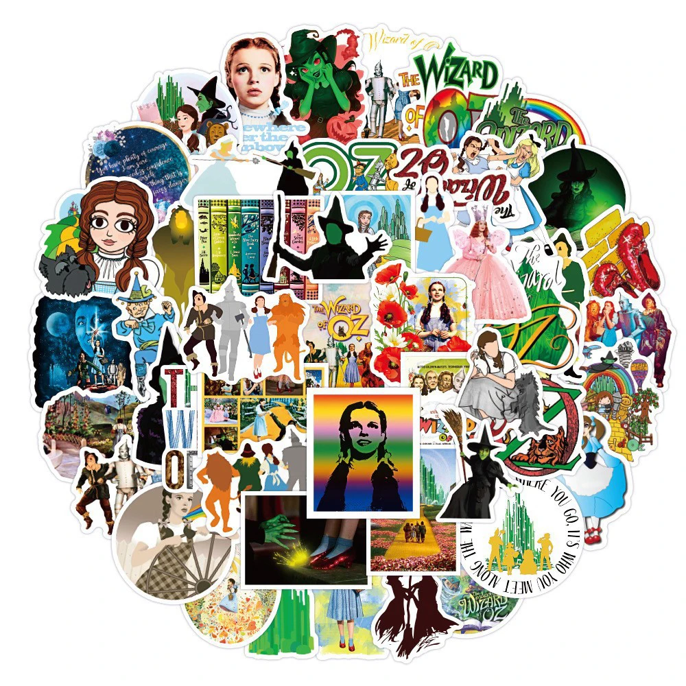 

10/30/50pcs The Wizard of OZ Anime Stickers Classic Fairy Tales Decals Water Bottle Scrapbook Phone Cartoon Sticker Decoration