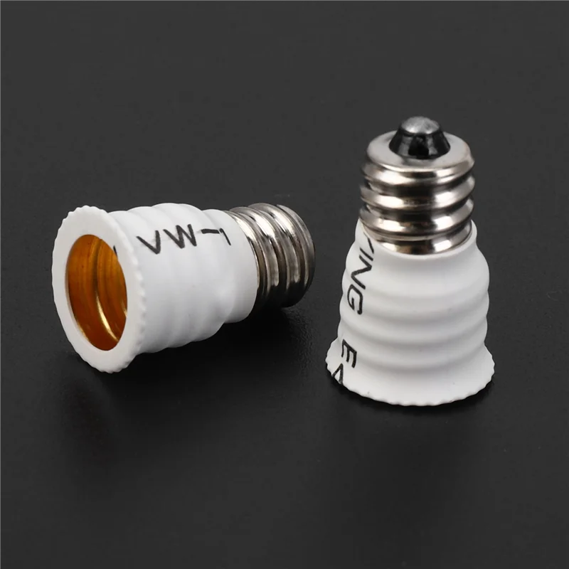 

A44Z-36-Pack E12 To E14 White Bulb Converter LED Light Holder Lamp Adapter Socket Changer High Quality