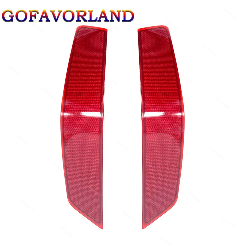 

26565-6FV0A 26560-6FV0A Pair Front Left & Right Side Bumper Face Bar Reflector Light Red Plastic For Nissan Rogue 2017 2018 2019