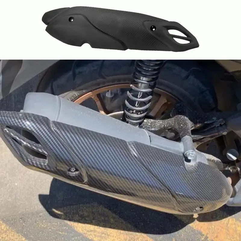 Motorcycle Exhaust Pipe Protection Cover Muffler Exhaust Heat Shield Straight Cover Hot Pad Leg Heat Shield for Motorcycle