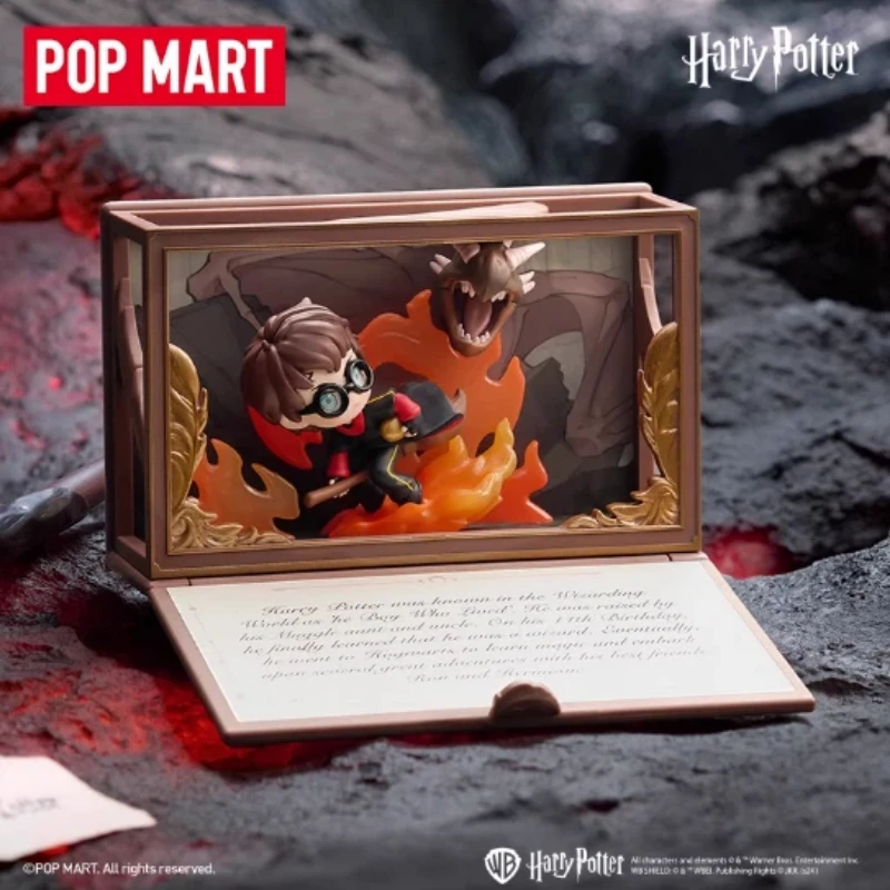 جديد حقيقي بوبمارت هاري بوتر هوجورتس شخصية سجلات سلسلة المشهد تمثال صندوق أعمى هدية عصرية هدايا عيد الميلاد
