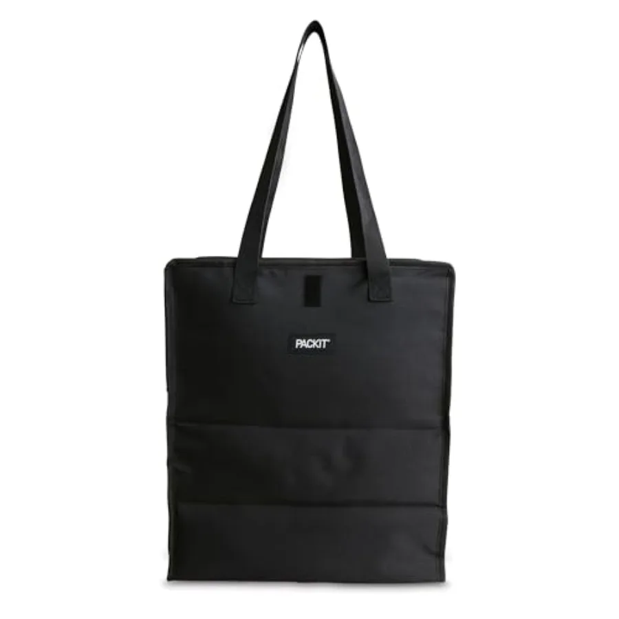 

R Freezable Grocery Tote,,Built with EcoFreeze R) Technology, Foldable, Collapsible, Reusable, Zip Closure, Dual handles, Great