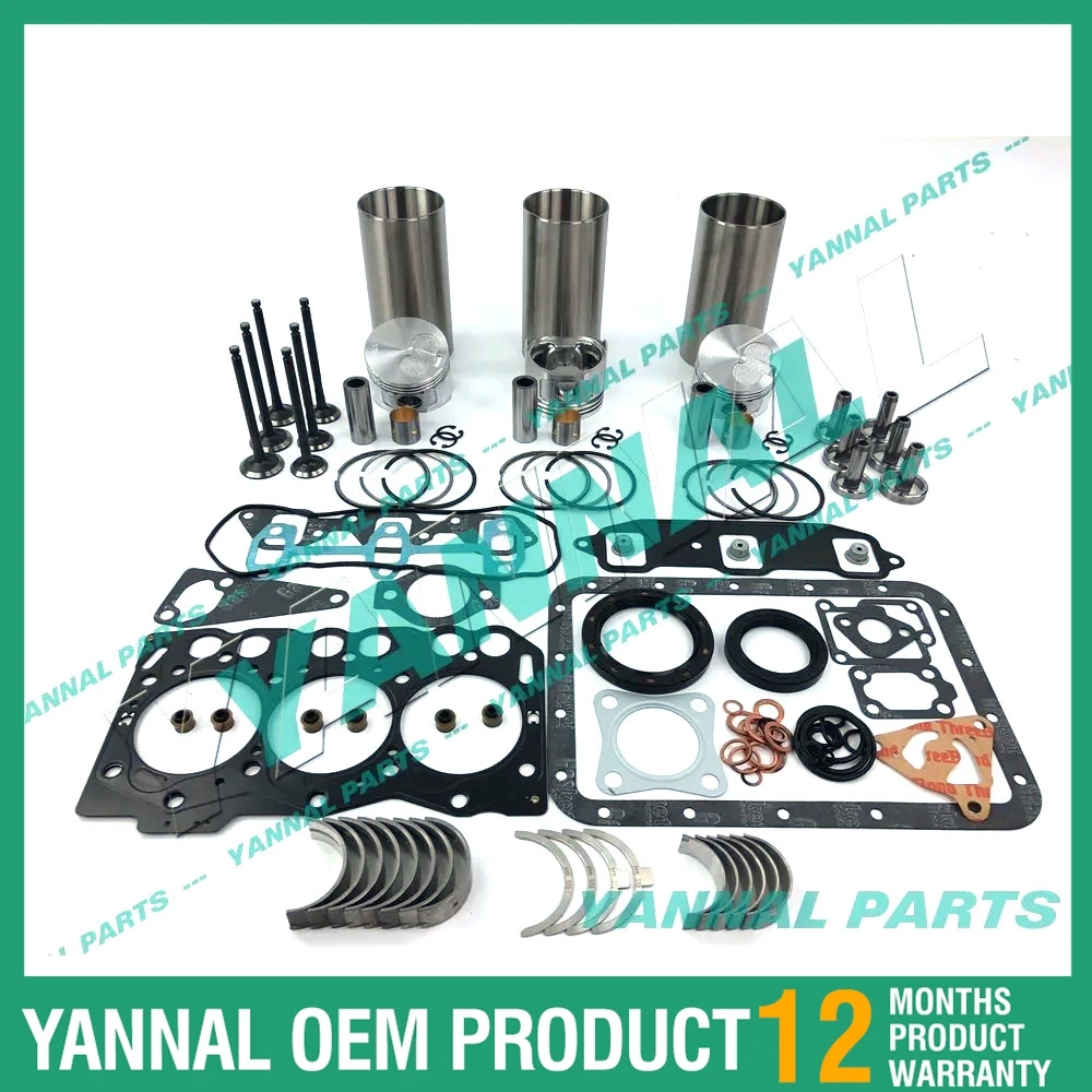 Long Time Aftersale Service Overhaul Rebuild Kit For Yanmar 3TNE68 3D68E 3TNE68C Engine Generator Tractor