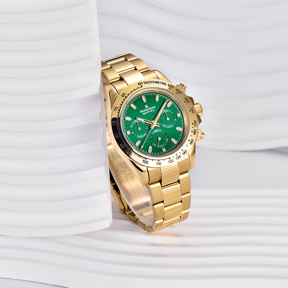 ساعة رجالي 2025 جديد RollsTimi العلامة التجارية الأعلى ساعات آلية للرجل السيراميك الحافة الفاخرة ساعات المعصم الأوتوماتيكية الفولاذ المقاوم للصدأ