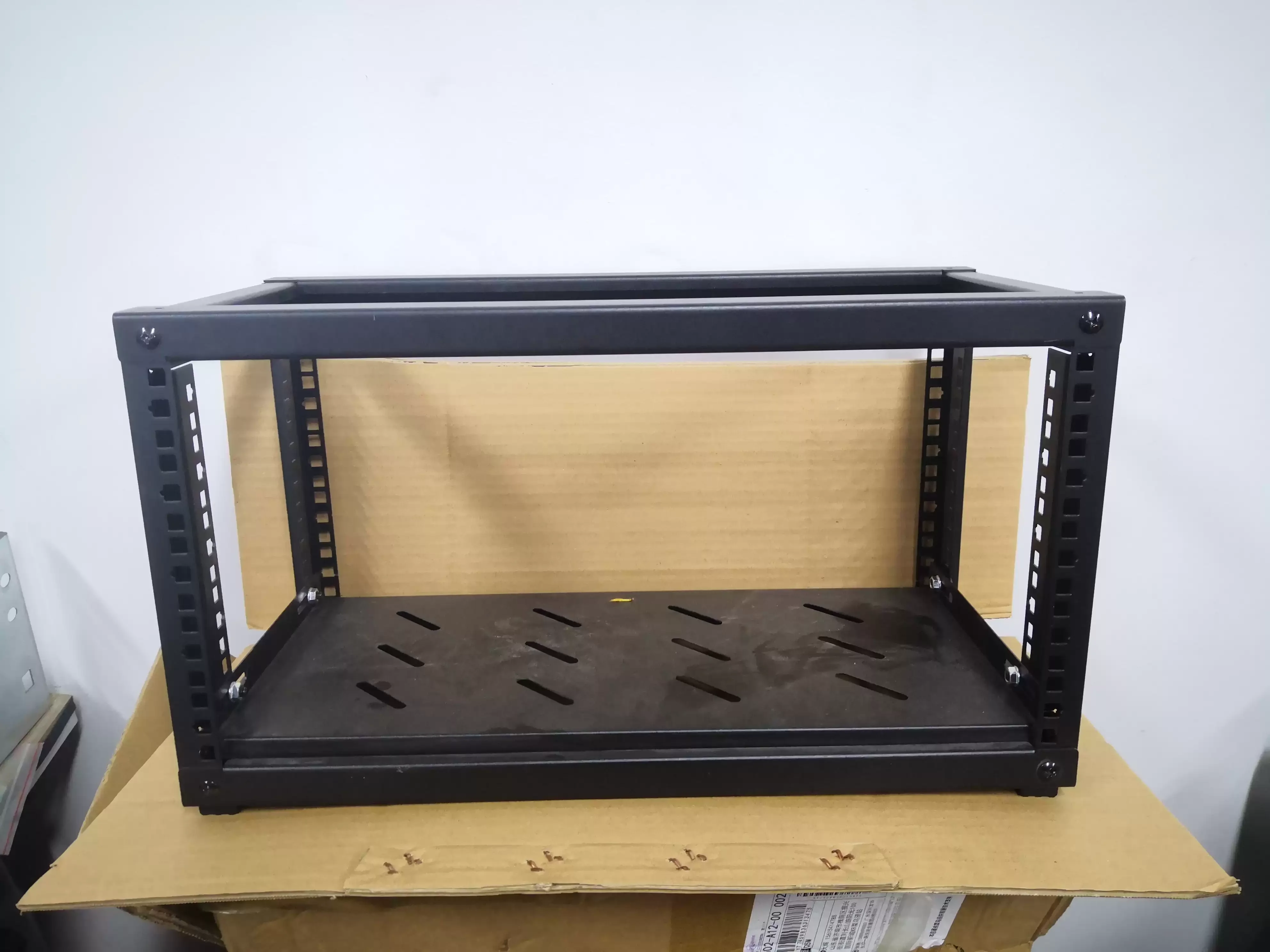 Desktop Open‑Frame Network Rack Stand 19‑Inch 5U 6U 8U 10U Simple Open Cabinet For Home Network Device Assembly Organizer Use