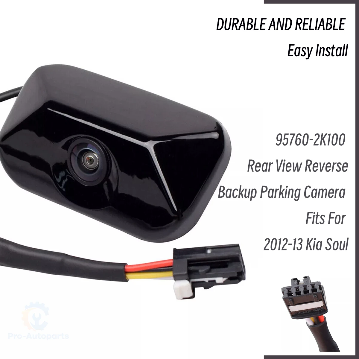 

95760-2K100 12V Backup Rear View Camera BLACK 957602K100 For Kia Soul 2011 2012 2013 Parking Assist Reverse Camera