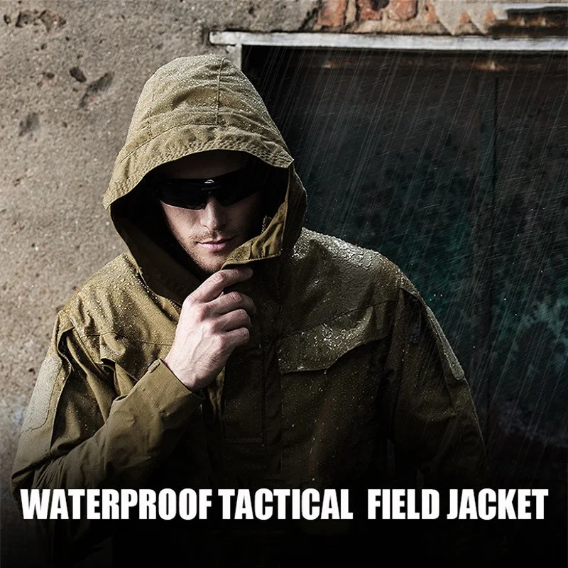 M65 Tactical Jackets Men Waterproof Windbreaker Jacket Male Hooded Coat Outdoor Sports Fishing/Trekking Hiking Jackets