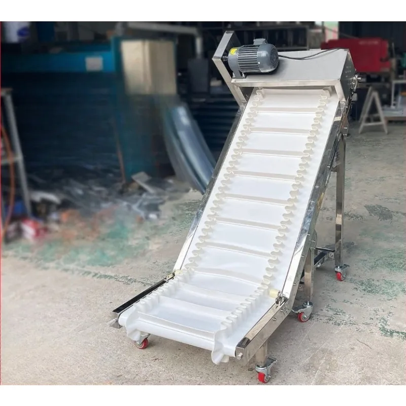 Customized Stainless Steel Food Climbing Conveyor Small Tea Elevator Particle Powder Conveyor Belt Assembly Line